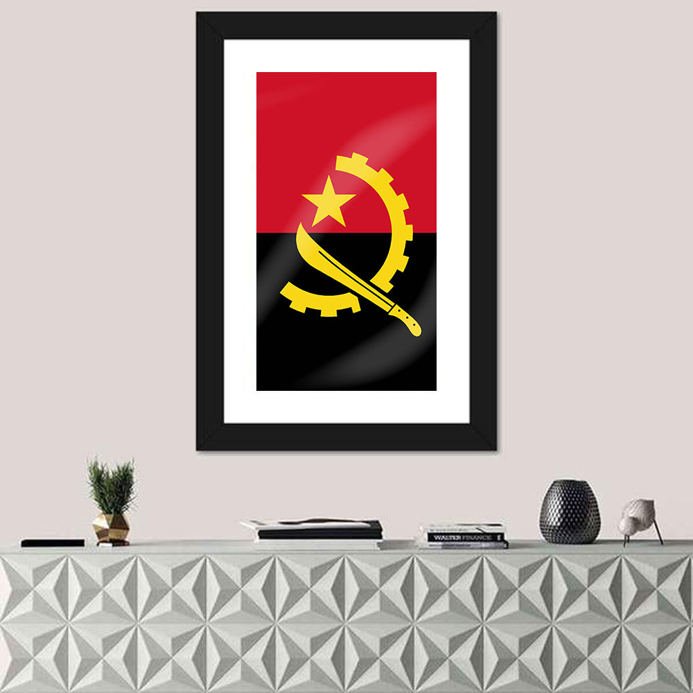 Flag of Angola Wall Art