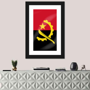 Flag Of Angola Wall Art