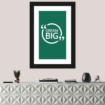 Dream Big Typography Wall Art