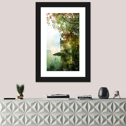 Chillon Castle Reflection Wall Art