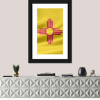 New Mexico Flag with Zia Symbol Wall Art