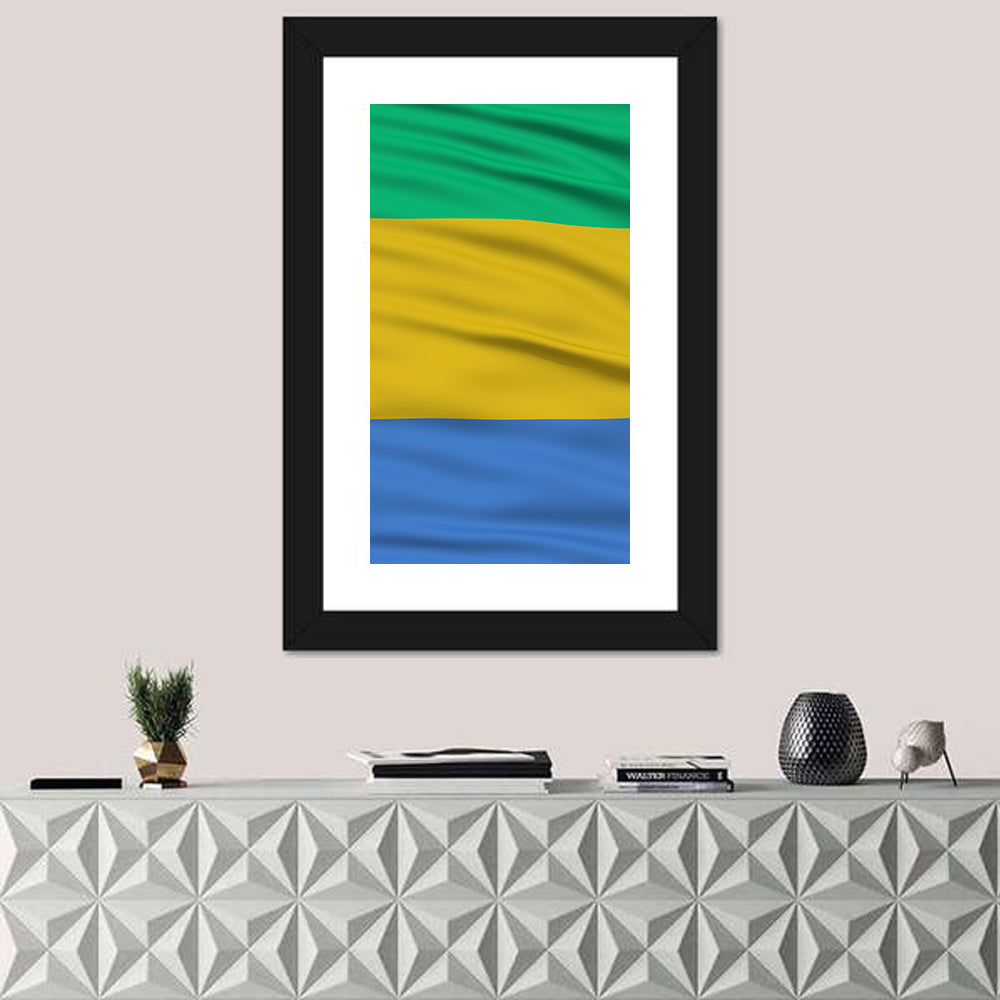 Gabon National Flag Wall Art