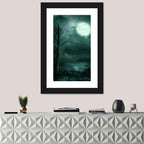 Gothic Moonlit Shore Wall Art