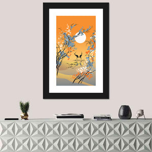 Four Seasons Illustration Wall Art