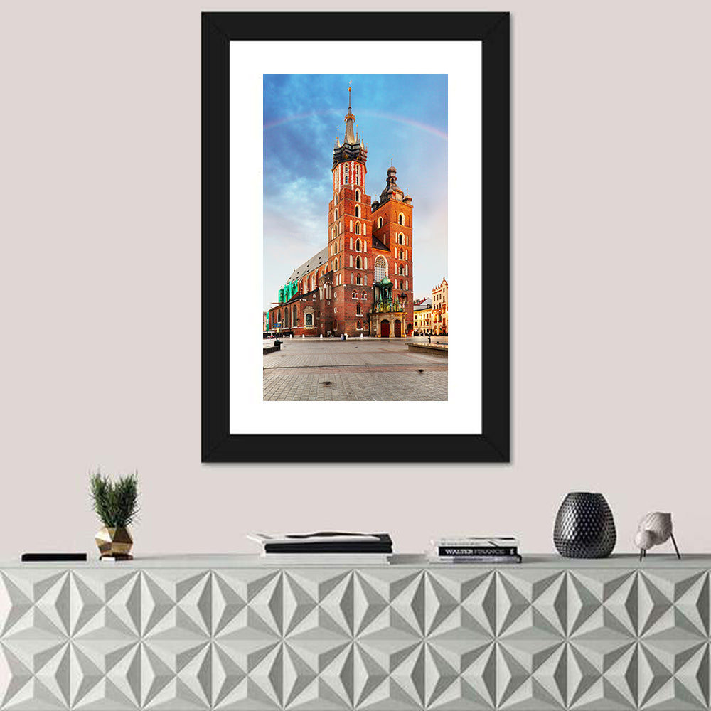 St. Mary's Basilica at Dusk, Krakow Wall Art