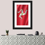 Isle of Man Flag Emblem Wall Art