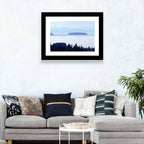 Dalarna Mist with Lighthouse Wall Art