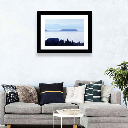 Dalarna Mist with Lighthouse Wall Art