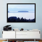 Dalarna Mist with Lighthouse Wall Art