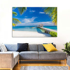 Maldives Overwater Pier Wall Art