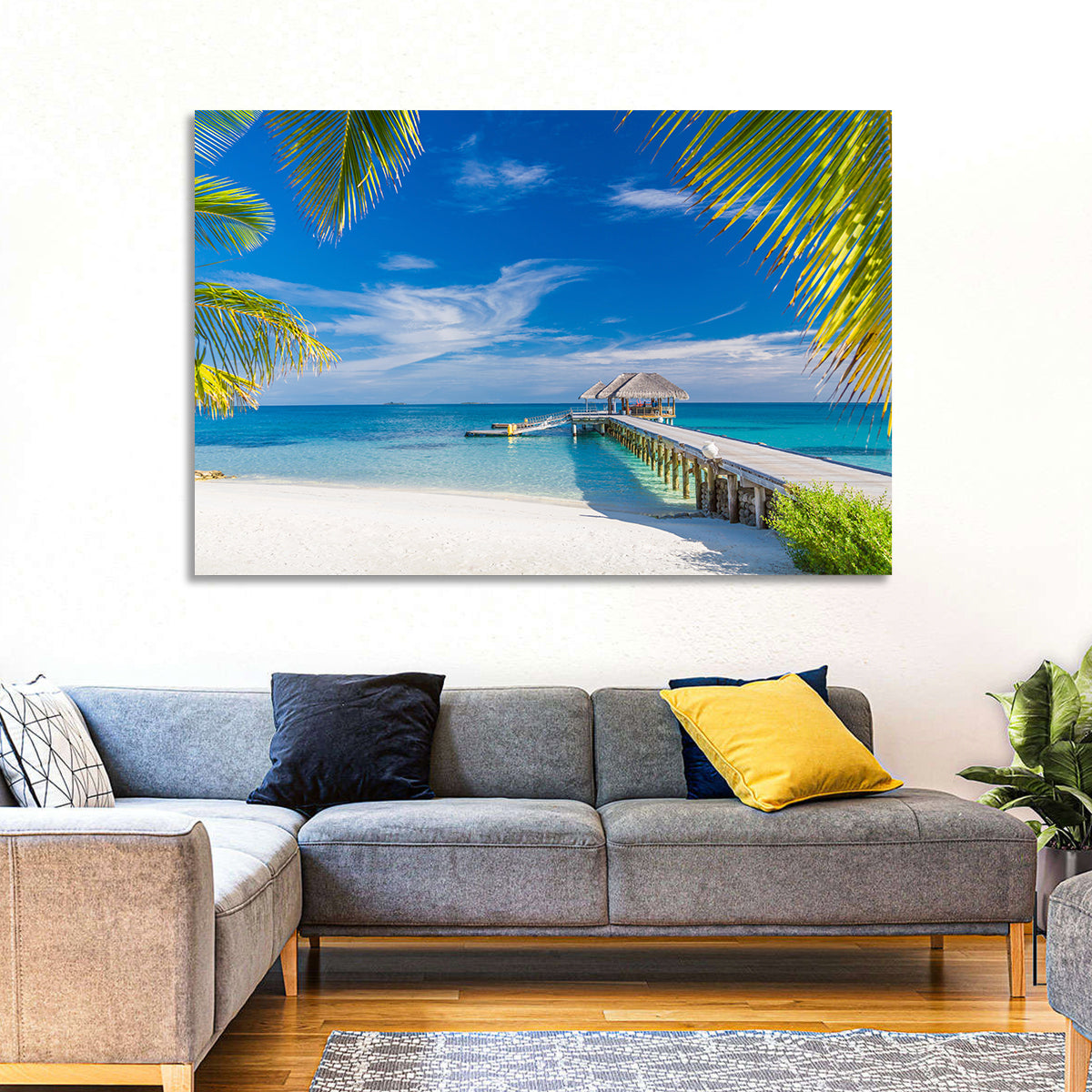 Maldives Overwater Pier Wall Art