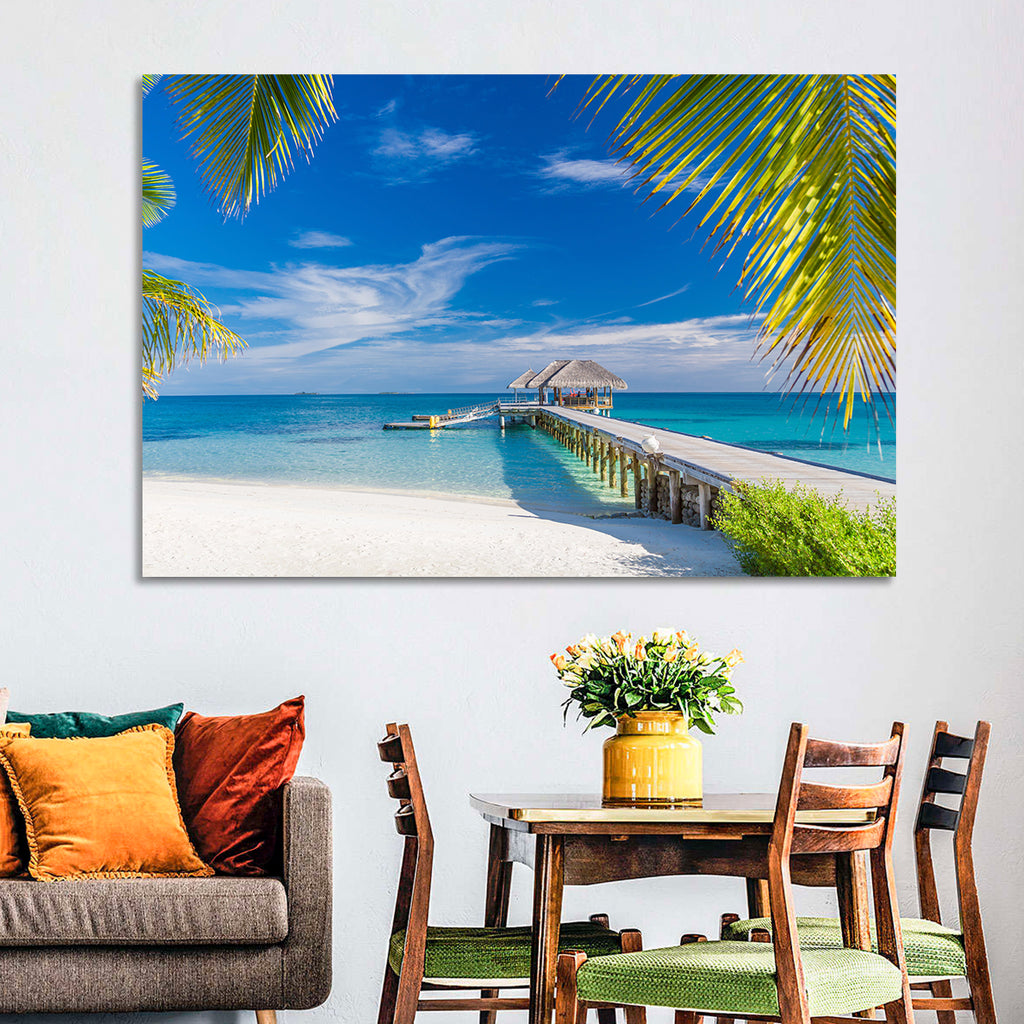 Maldives Overwater Pier Wall Art