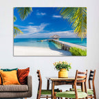 Maldives Overwater Pier Wall Art