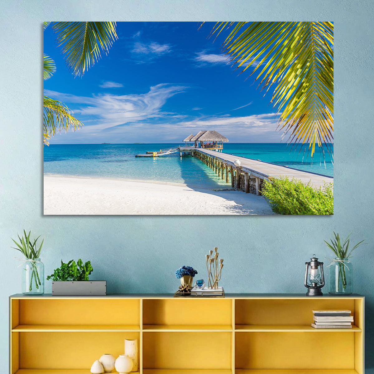 Maldives Overwater Pier Wall Art