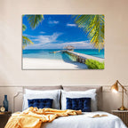 Maldives Overwater Pier Wall Art