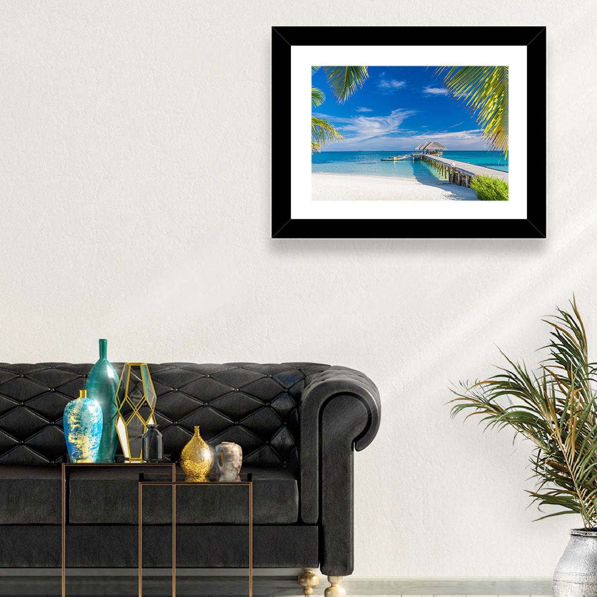Maldives Overwater Pier Wall Art