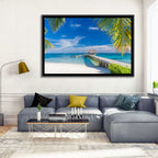 Maldives Overwater Pier Wall Art