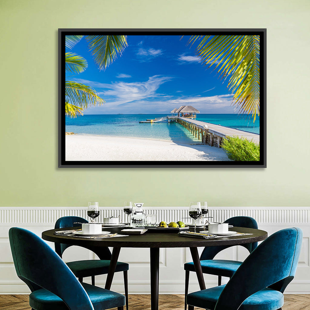 Maldives Overwater Pier Wall Art