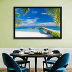 Maldives Overwater Pier Wall Art
