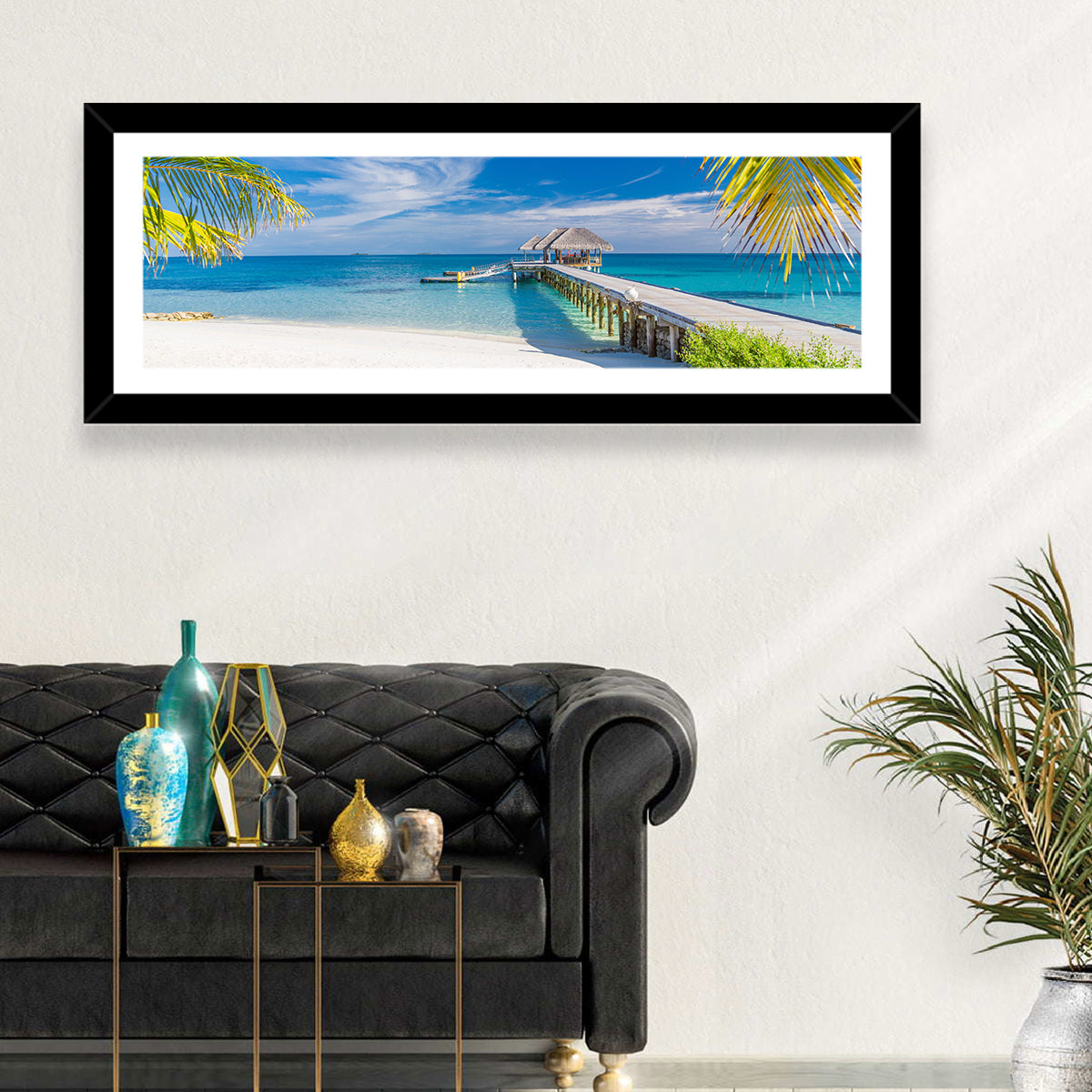 Maldives Overwater Pier Wall Art