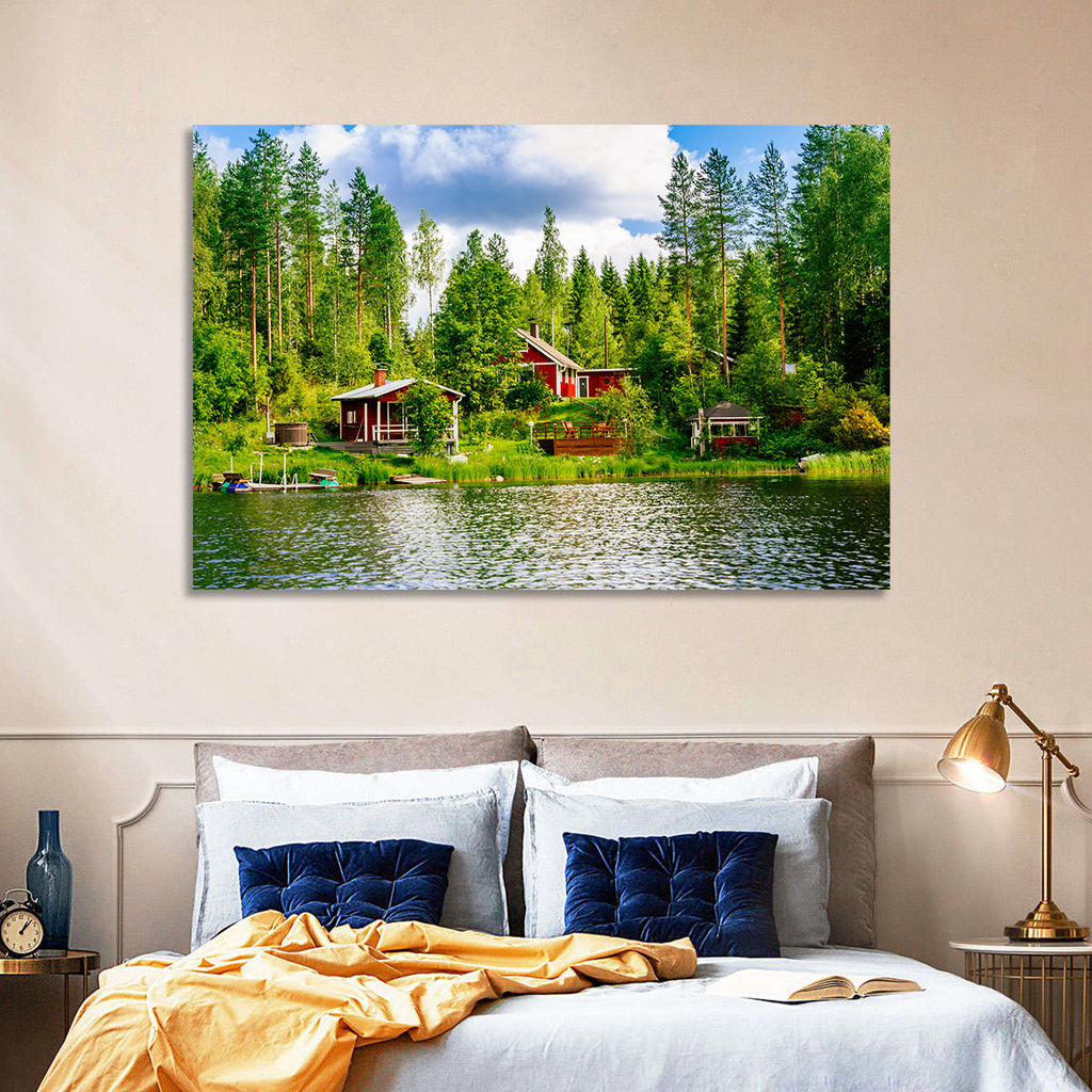 Finnish Lakeside Cottages Wall Art