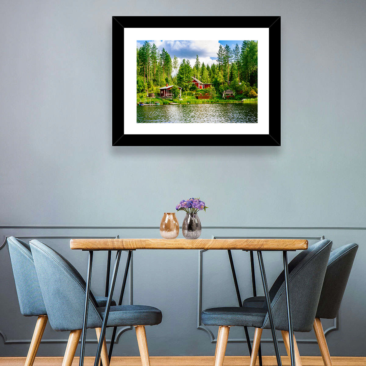 Finnish Lakeside Cottages Wall Art