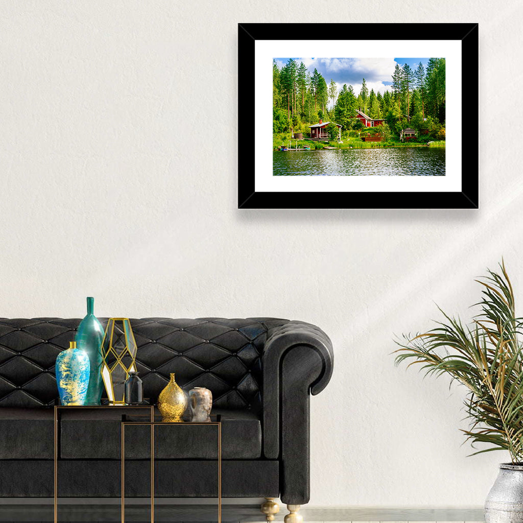 Finnish Lakeside Cottages Wall Art