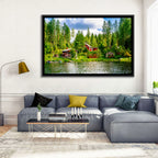 Finnish Lakeside Cottages Wall Art