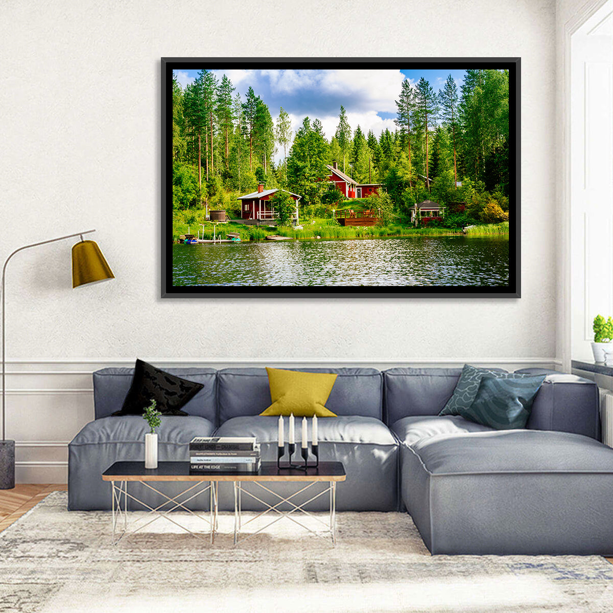Finnish Lakeside Cottages Wall Art