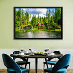 Finnish Lakeside Cottages Wall Art