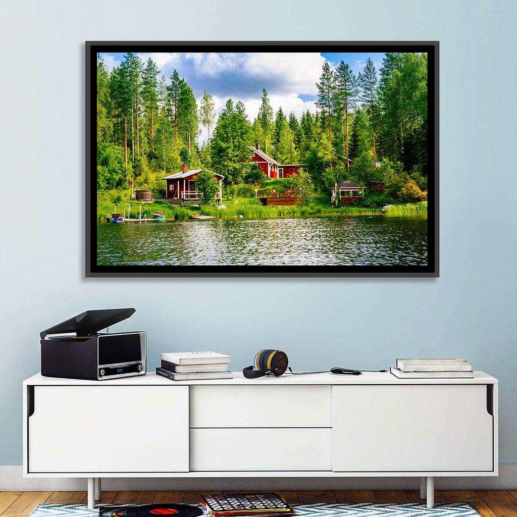 Finnish Lakeside Cottages Wall Art