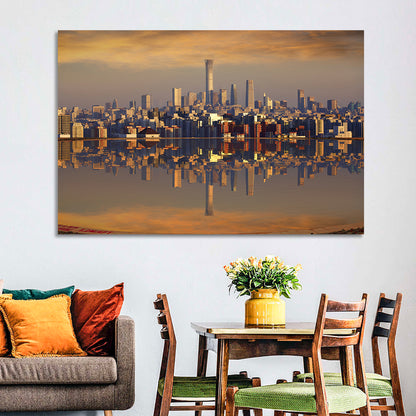 Beijing Citic Tower Skyline Wall Art