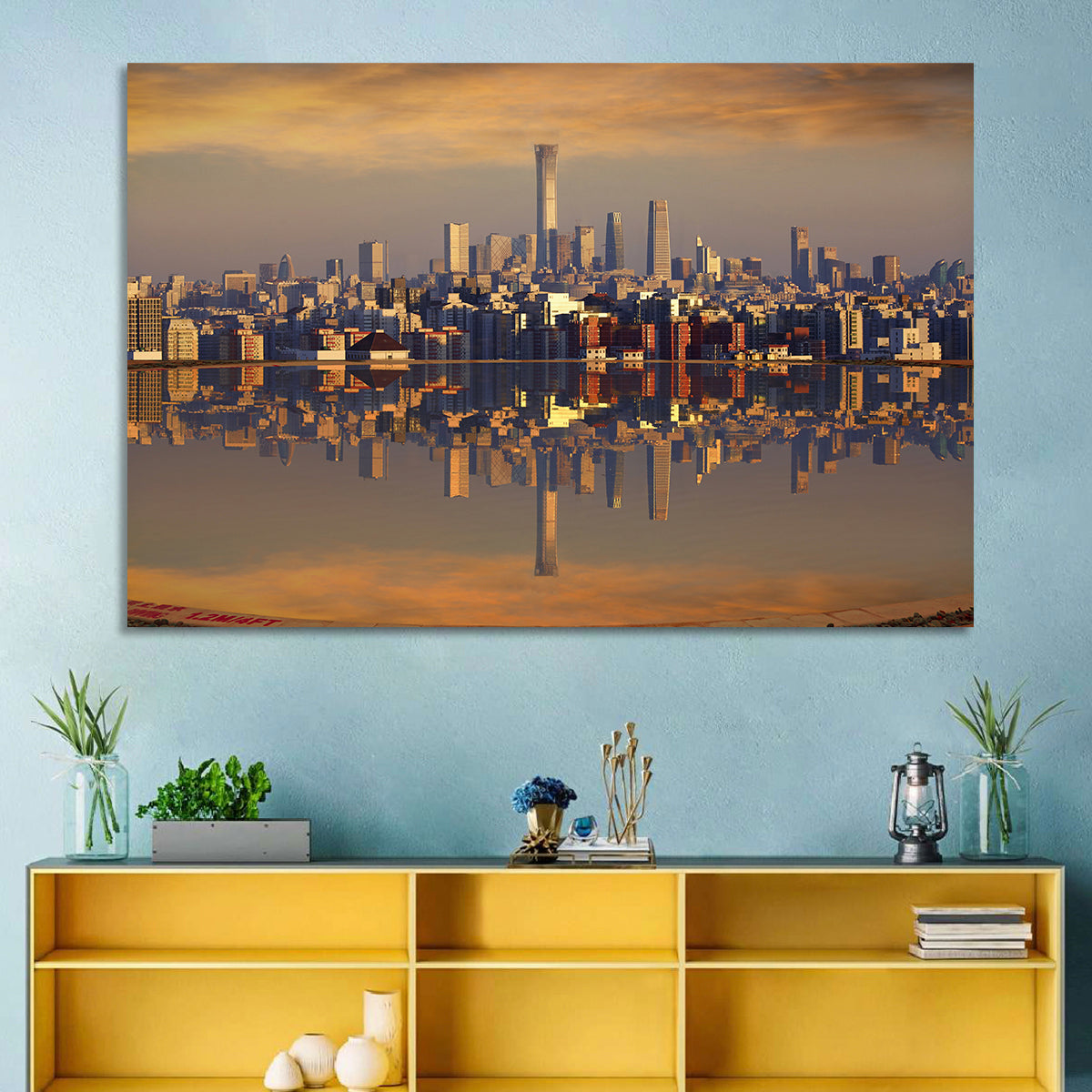 Beijing Citic Tower Skyline Wall Art