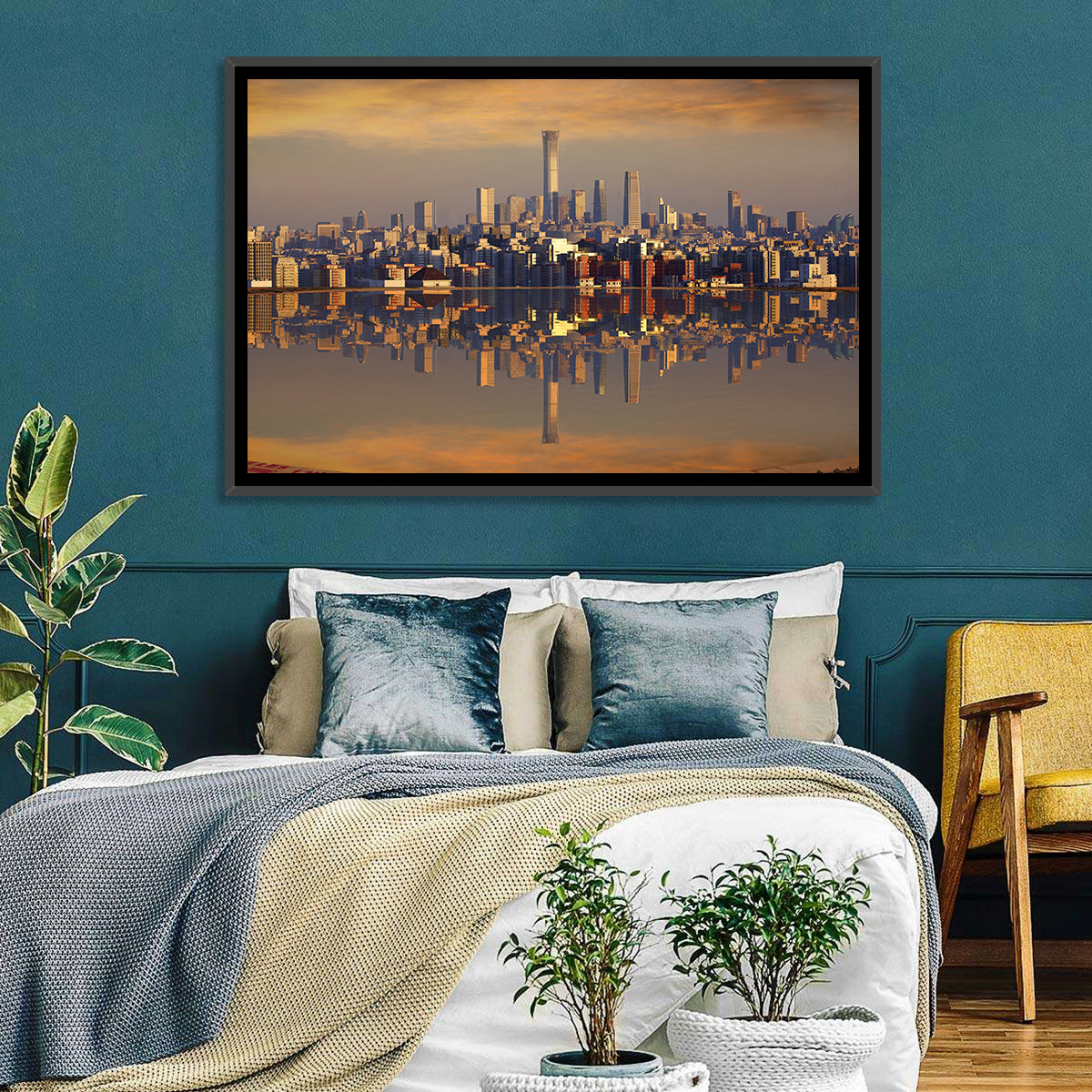 Beijing Citic Tower Skyline Wall Art