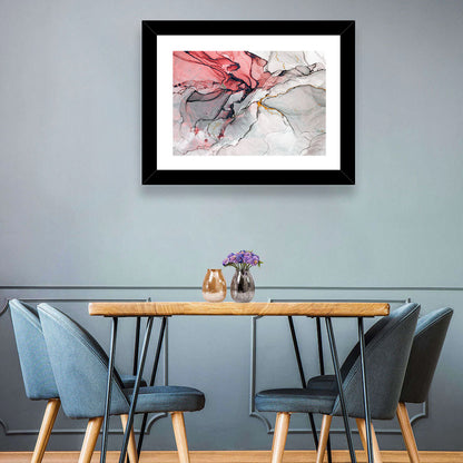 Cracked Tiles Abstract Wall Art