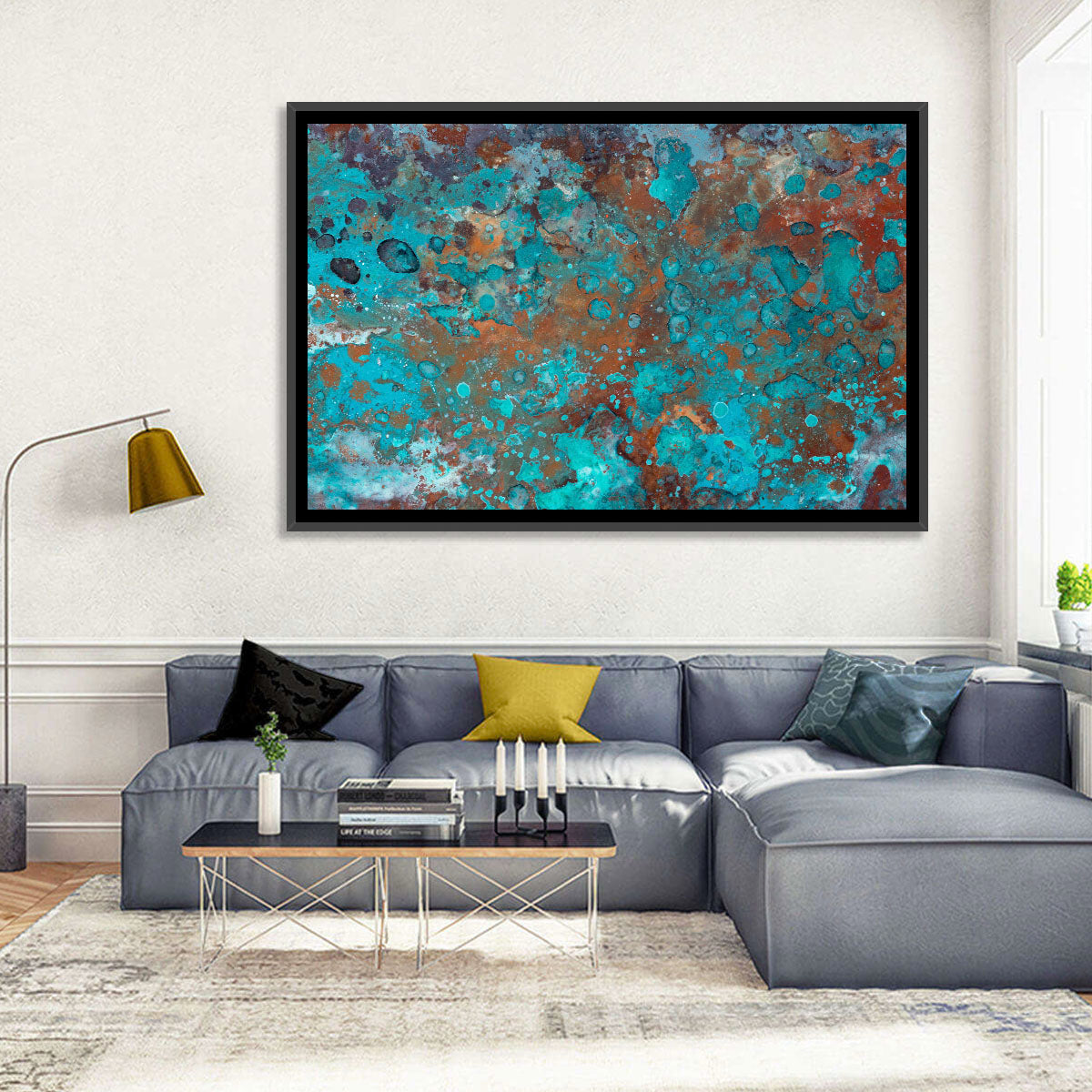 Oxidized Metal Abstract Texture Wall Art
