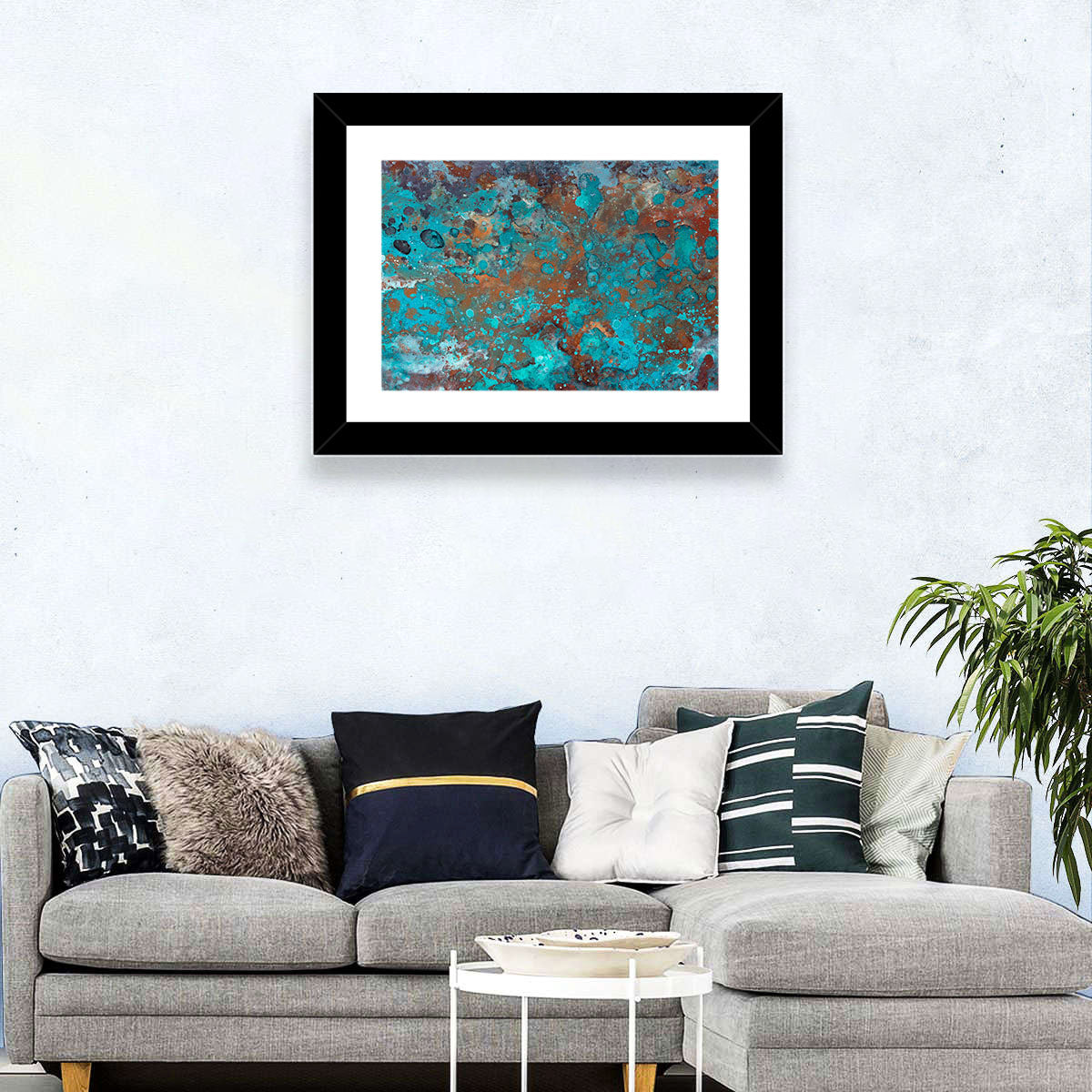 Oxidized Metal Abstract Texture Wall Art