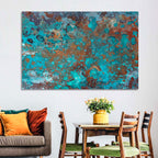 Oxidized Metal Abstract Texture Wall Art