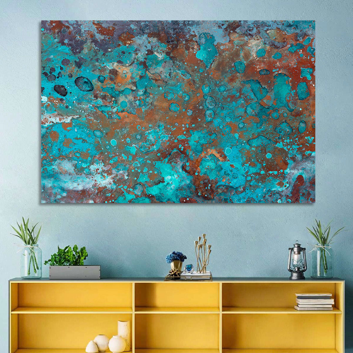 Oxidized Metal Abstract Texture Wall Art