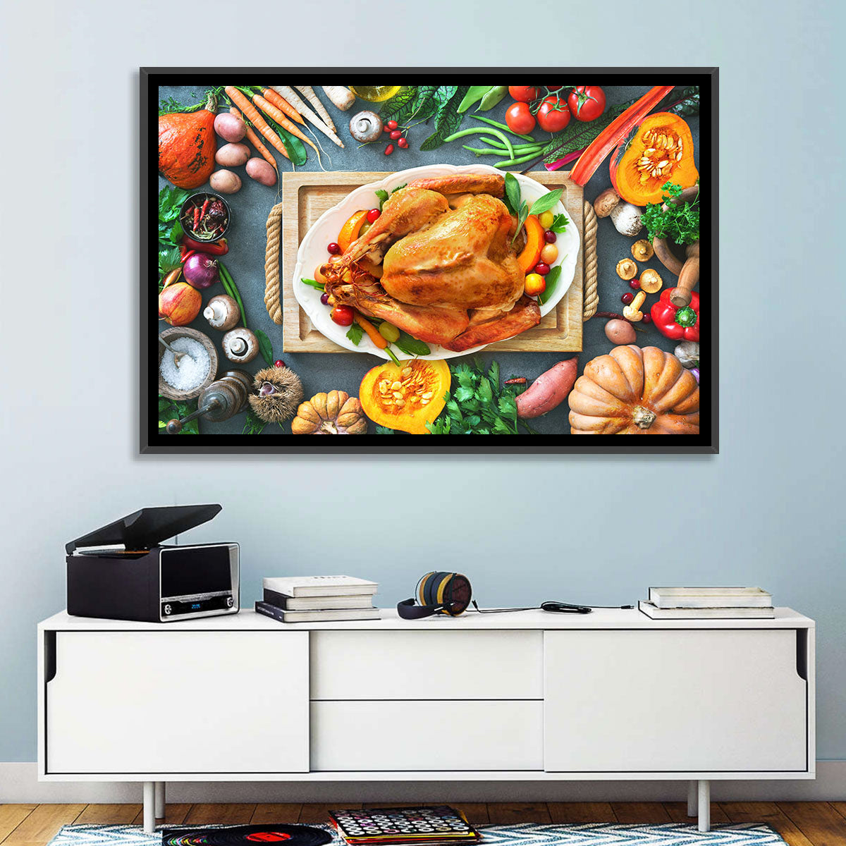 Harvest Roast Turkey Centerpiece Wall Art