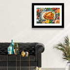 Harvest Roast Turkey Centerpiece Wall Art
