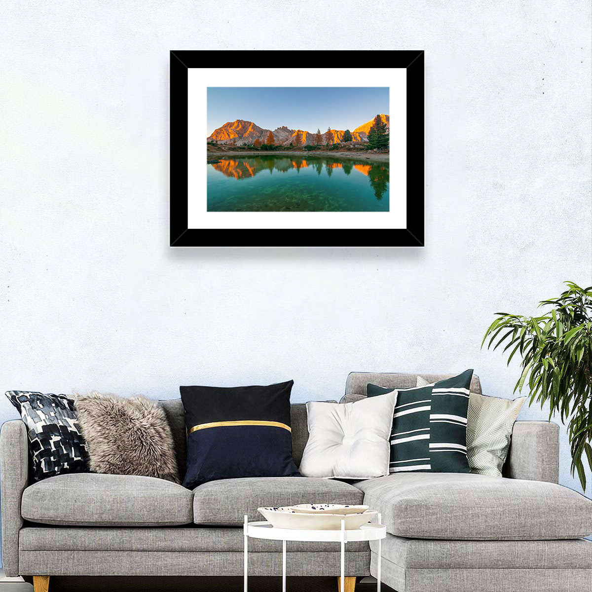 Lago Di Federa Alpenglow Wall Art