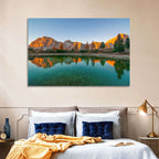Lago Di Federa Alpenglow Wall Art