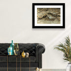 Golden Marbled Texture Wall Art