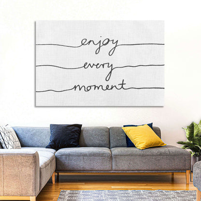 Enjoy Every Moment Script Wall Art