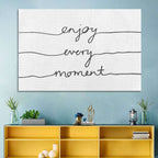 Enjoy Every Moment Script Wall Art