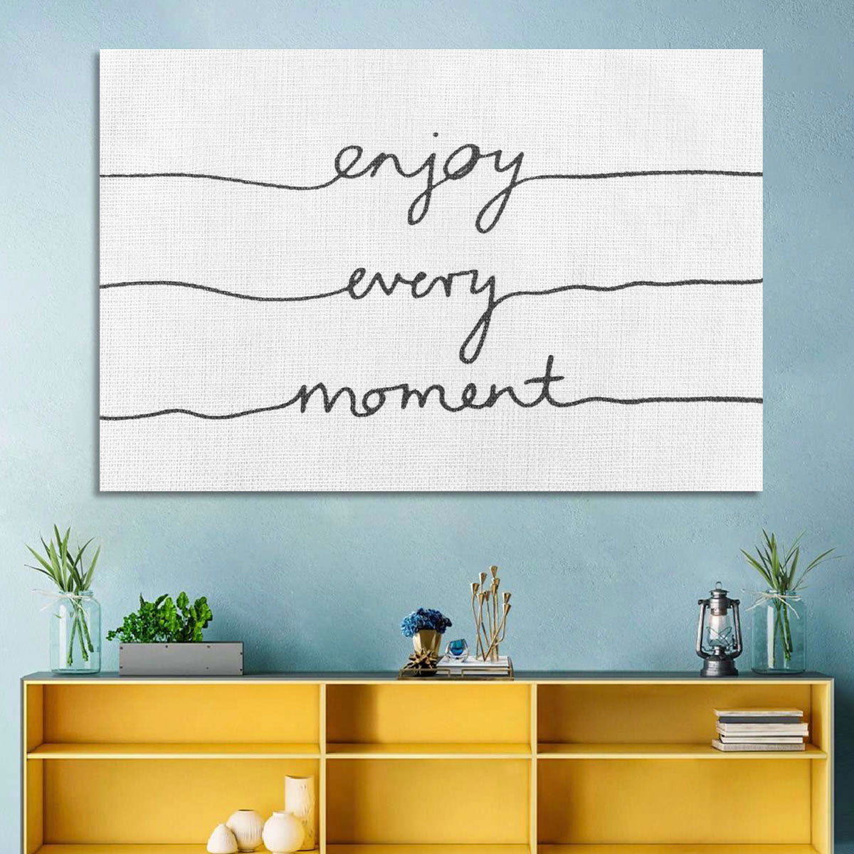 Enjoy Every Moment Script Wall Art