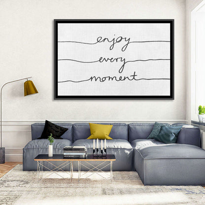 Enjoy Every Moment Script Wall Art