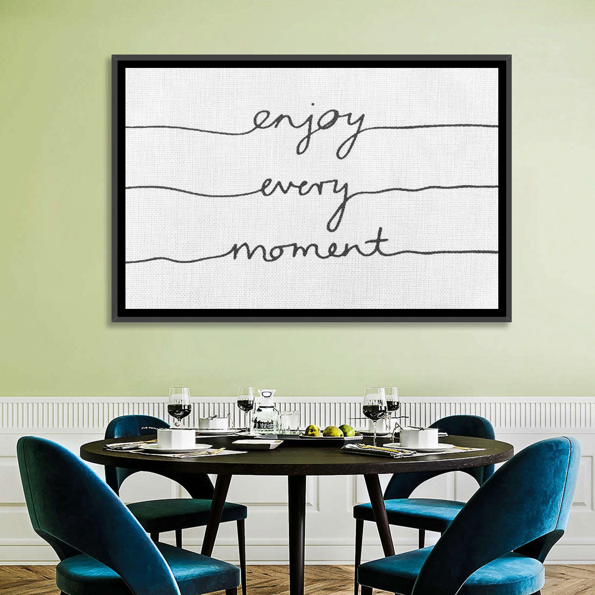 Enjoy Every Moment Script Wall Art
