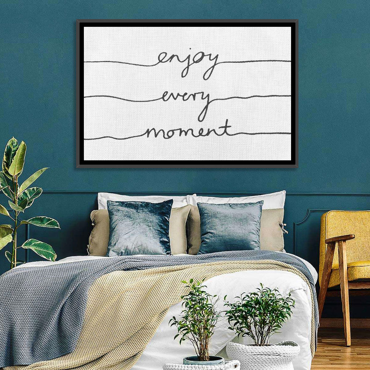 Enjoy Every Moment Script Wall Art